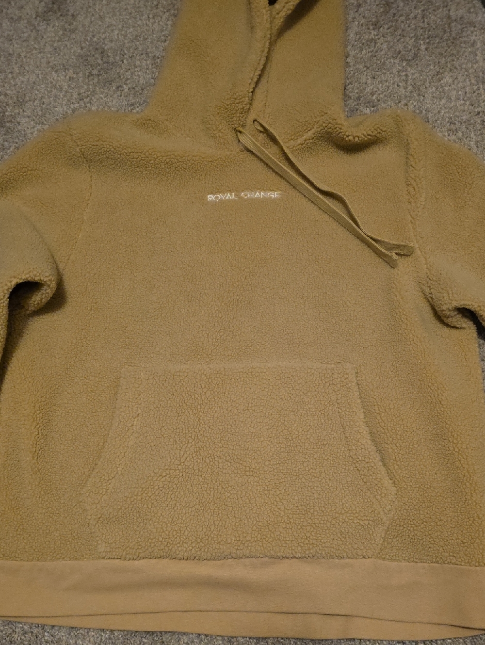 Royal Change Fleece Hoodie in Camel